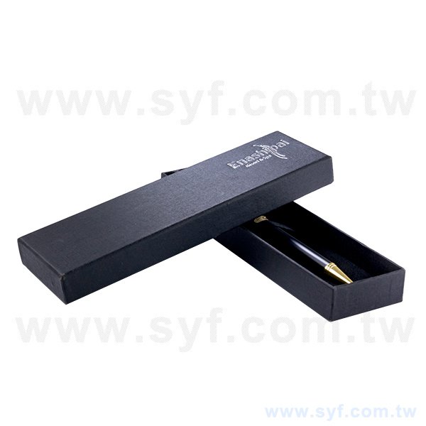 開盒式精品質感禮品筆盒-上下天蓋包裝盒內附筆繩-可客製化加印LOGO_1